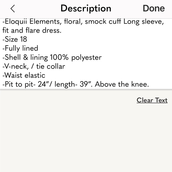 Eloquii floral long sleeves dress , size 18 - Picture 12 of 12